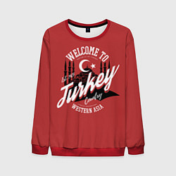 Свитшот мужской Турция - Turkey, цвет: 3D-красный
