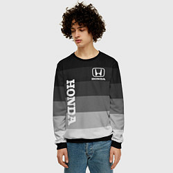 Свитшот мужской Honda Хонда, цвет: 3D-черный — фото 2