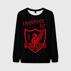 Свитшот мужской Liverpool Ливерпуль, цвет: 3D-черный