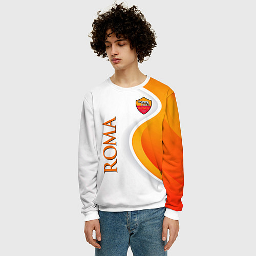 Мужской свитшот Рома / 3D-Белый – фото 3