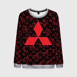 Свитшот мужской MITSUBISHI BIG LOGO PATTERN, цвет: 3D-меланж