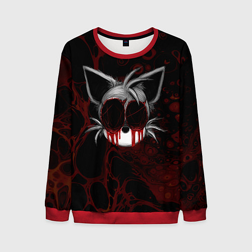 Мужской свитшот Tails Sonic exe / 3D-Красный – фото 1