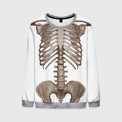 Свитшот мужской Анатомия Скелет, цвет: 3D-меланж
