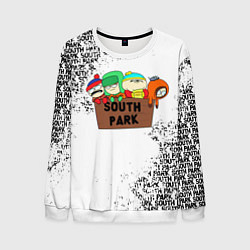 Свитшот мужской Южный парк - персонажи South Park, цвет: 3D-белый