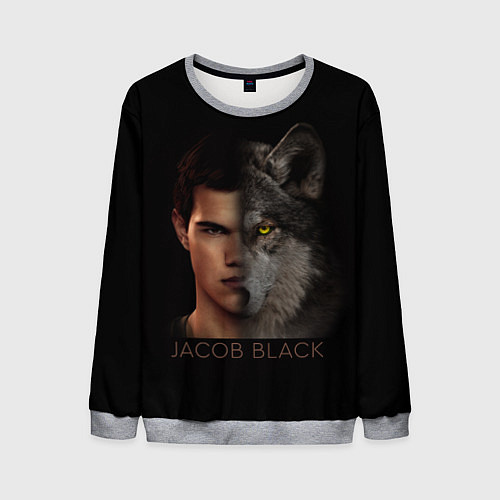 Мужской свитшот Джейкоб Блэк / 3D-Меланж – фото 1