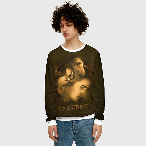 Мужской свитшот Воспоминания / 3D-Белый – фото 3