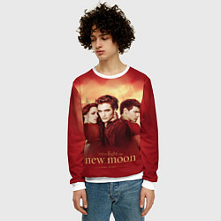 Свитшот мужской Новая луна, цвет: 3D-белый — фото 2