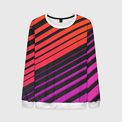 Свитшот мужской Линии градиентGradient Polygon Lines, цвет: 3D-белый