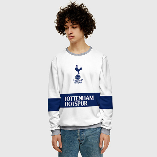 Мужской свитшот Tottenham Тоттенхэм / 3D-Меланж – фото 3