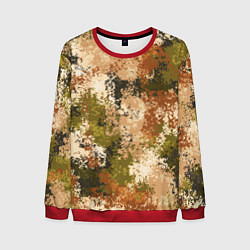 Свитшот мужской Камуфляж Василиск Степь, цвет: 3D-красный