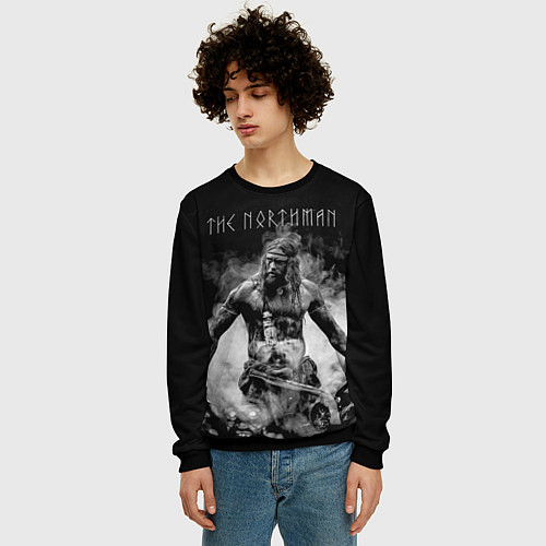 Мужской свитшот The Northman / 3D-Черный – фото 3