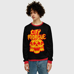 Свитшот мужской ZillaKami x SosMula City Morgue Черепа, цвет: 3D-красный — фото 2