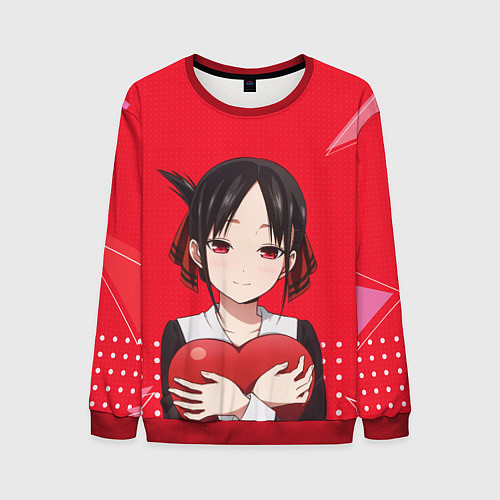 Мужской свитшот Kaguya Heart / 3D-Красный – фото 1