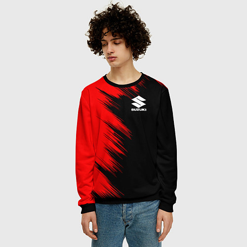 Мужской свитшот SUZUKI sport / 3D-Черный – фото 3