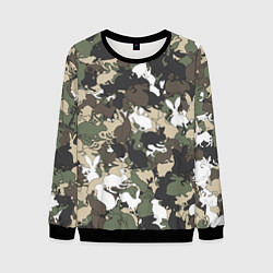 Мужской свитшот Камуфляж с кроликами