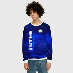 Свитшот мужской Inter abstraction, цвет: 3D-белый — фото 2