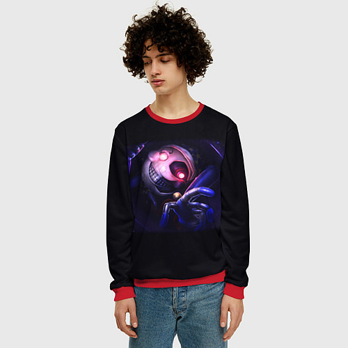 Мужской свитшот Five Nights at Freddys: Security Breach - воспитат / 3D-Красный – фото 3