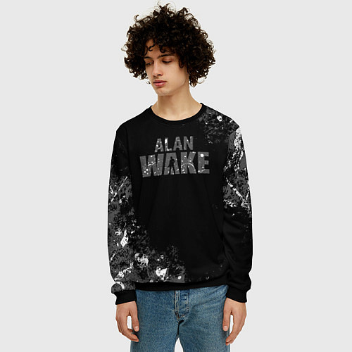 Мужской свитшот Alan wake алан уэйк / 3D-Черный – фото 3