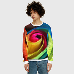 Свитшот мужской Роза fashion 2022, цвет: 3D-белый — фото 2