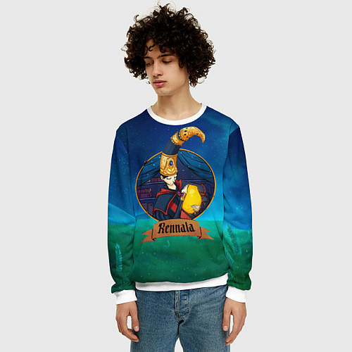 Мужской свитшот Rennala elden ring / 3D-Белый – фото 3