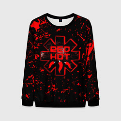 Свитшот мужской Red Hot Chili Peppers, лого, цвет: 3D-черный
