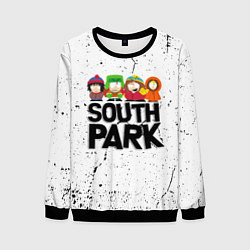 Свитшот мужской Южный парк мультфильм - персонажи South Park, цвет: 3D-черный