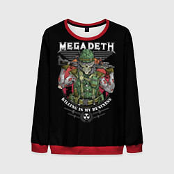 Свитшот мужской MEGADETH killing is my business, цвет: 3D-красный