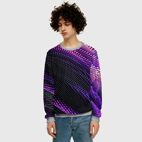Мужской свитшот Vanguard pattern Fashion 2023 / 3D-Меланж – фото 3