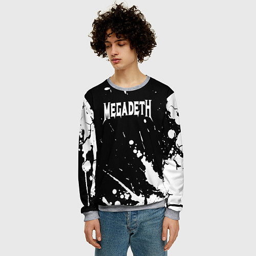 Мужской свитшот Megadeth / 3D-Меланж – фото 3