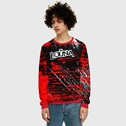 Свитшот мужской Louna краски, цвет: 3D-красный — фото 2