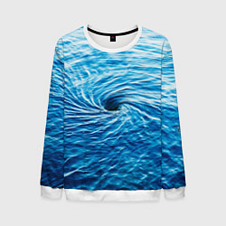 Свитшот мужской Водоворот Океан, цвет: 3D-белый