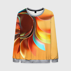 Свитшот мужской Солнце из бумаги, цвет: 3D-меланж