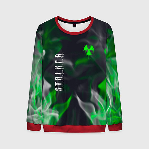 Мужской свитшот S T A L K E R 2 пламя / 3D-Красный – фото 1