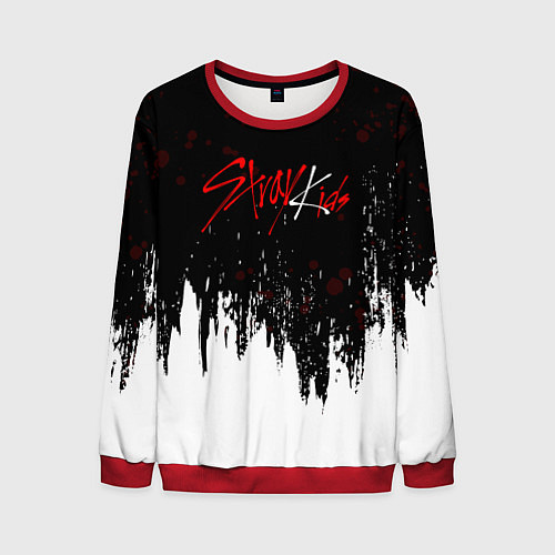 Мужской свитшот Stray kids - changbin / 3D-Красный – фото 1
