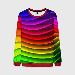 Мужской свитшот Color line neon pattern Abstraction Summer 2023