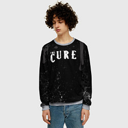 Свитшот мужской The cure серые потеки, цвет: 3D-меланж — фото 2