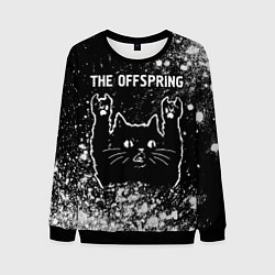 Свитшот мужской The Offspring Rock Cat, цвет: 3D-черный