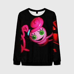 Свитшот мужской POPPY PLAYTIME - Mommy long legs - Мама длинные но, цвет: 3D-черный