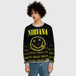 Свитшот мужской Smile Nirvana, цвет: 3D-меланж — фото 2