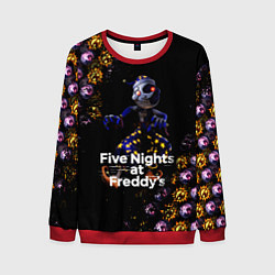Свитшот мужской Five Nights at Freddys Луна паттерн, цвет: 3D-красный