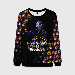 Свитшот мужской Five Nights at Freddys Луна паттерн, цвет: 3D-черный