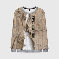 Мужской свитшот Только для Италии Мешковина Рваньё Only for Italy