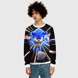Свитшот мужской Speed Sonic, цвет: 3D-белый — фото 2