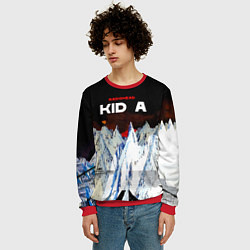 Свитшот мужской Kid A - Radiohead, цвет: 3D-красный — фото 2