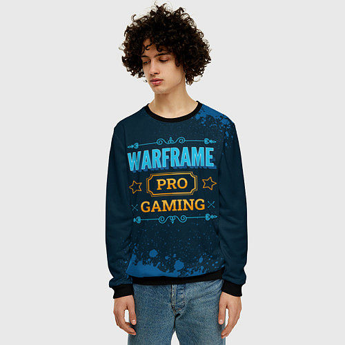Мужской свитшот Warframe Gaming PRO / 3D-Черный – фото 3