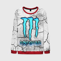 Свитшот мужской MONSTER WHITE БЕЛЫЙ МОНСТР, цвет: 3D-красный