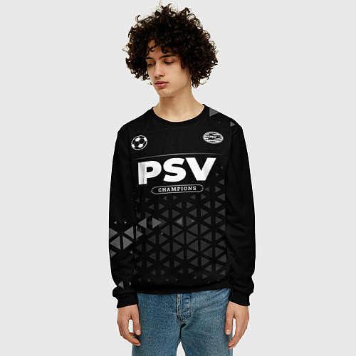 Мужской свитшот PSV Champions Uniform / 3D-Черный – фото 3