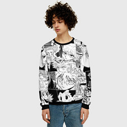 Свитшот мужской Hunter x Hunter pattern, цвет: 3D-черный — фото 2