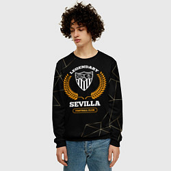 Свитшот мужской Лого Sevilla и надпись Legendary Football Club на, цвет: 3D-черный — фото 2