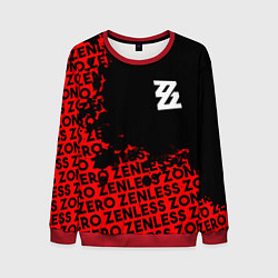 Свитшот мужской Zenless Zone Zero капля арт, цвет: 3D-красный